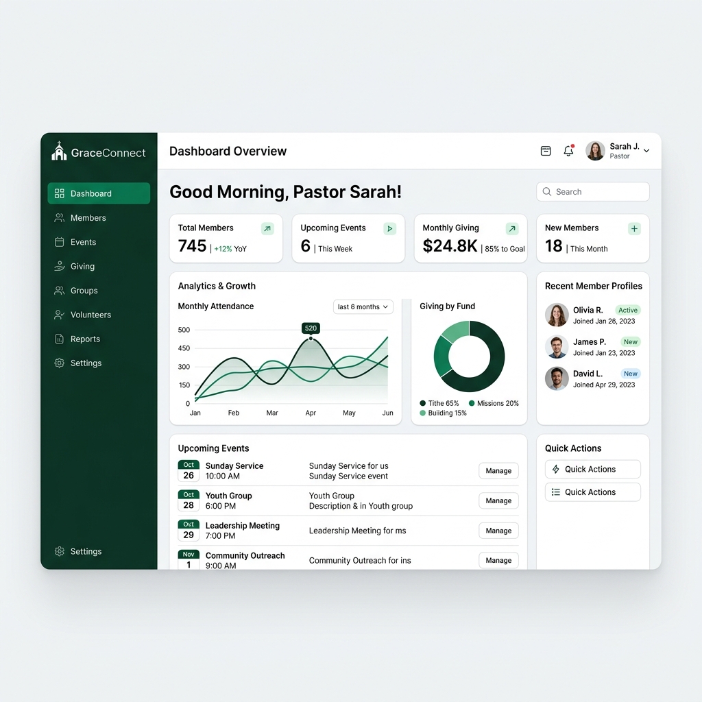 SWAPP Church Management Dashboard and Mobile Outreach App